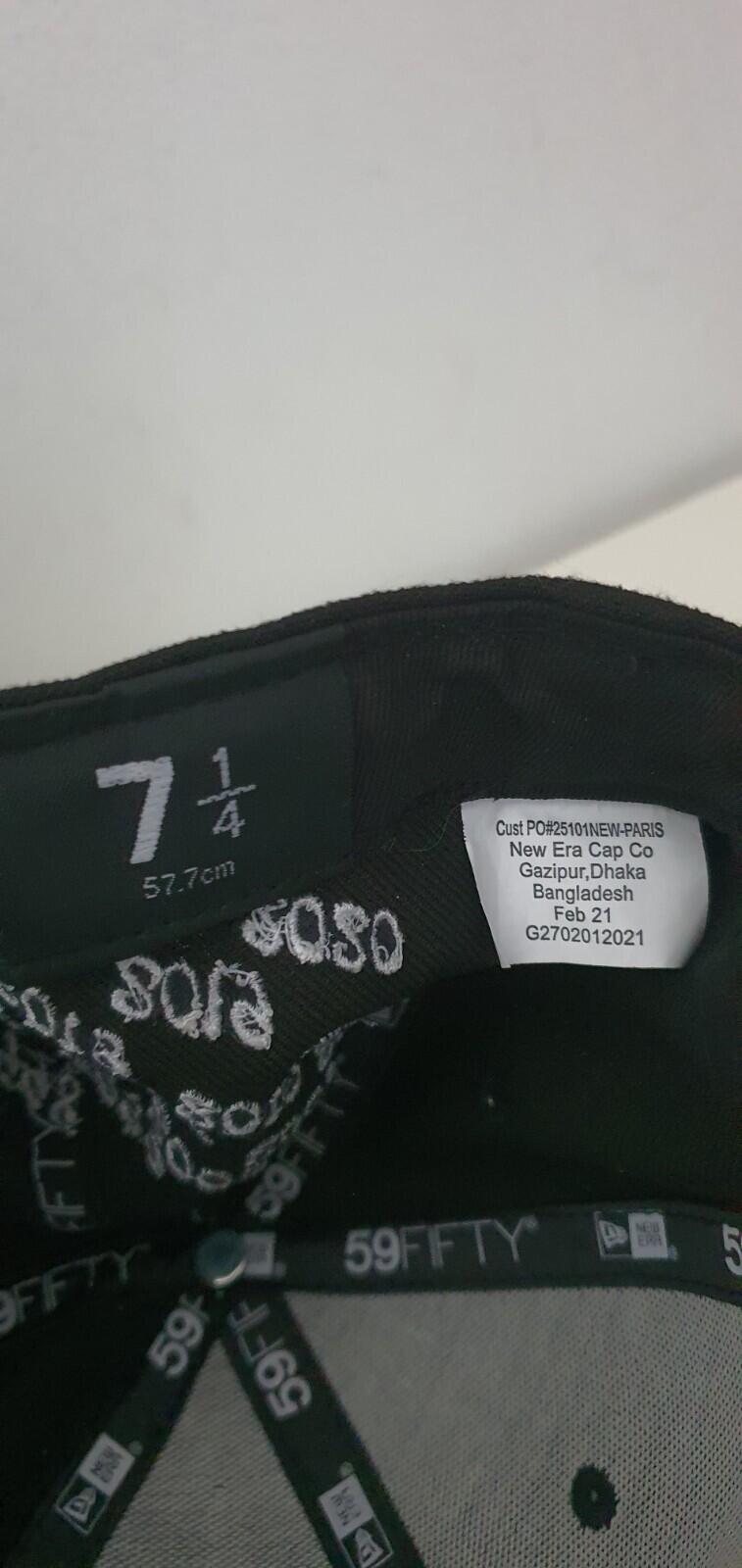 SS21 Supreme Champions Box Logo New Era size 7 1/4 black cap hat snapback