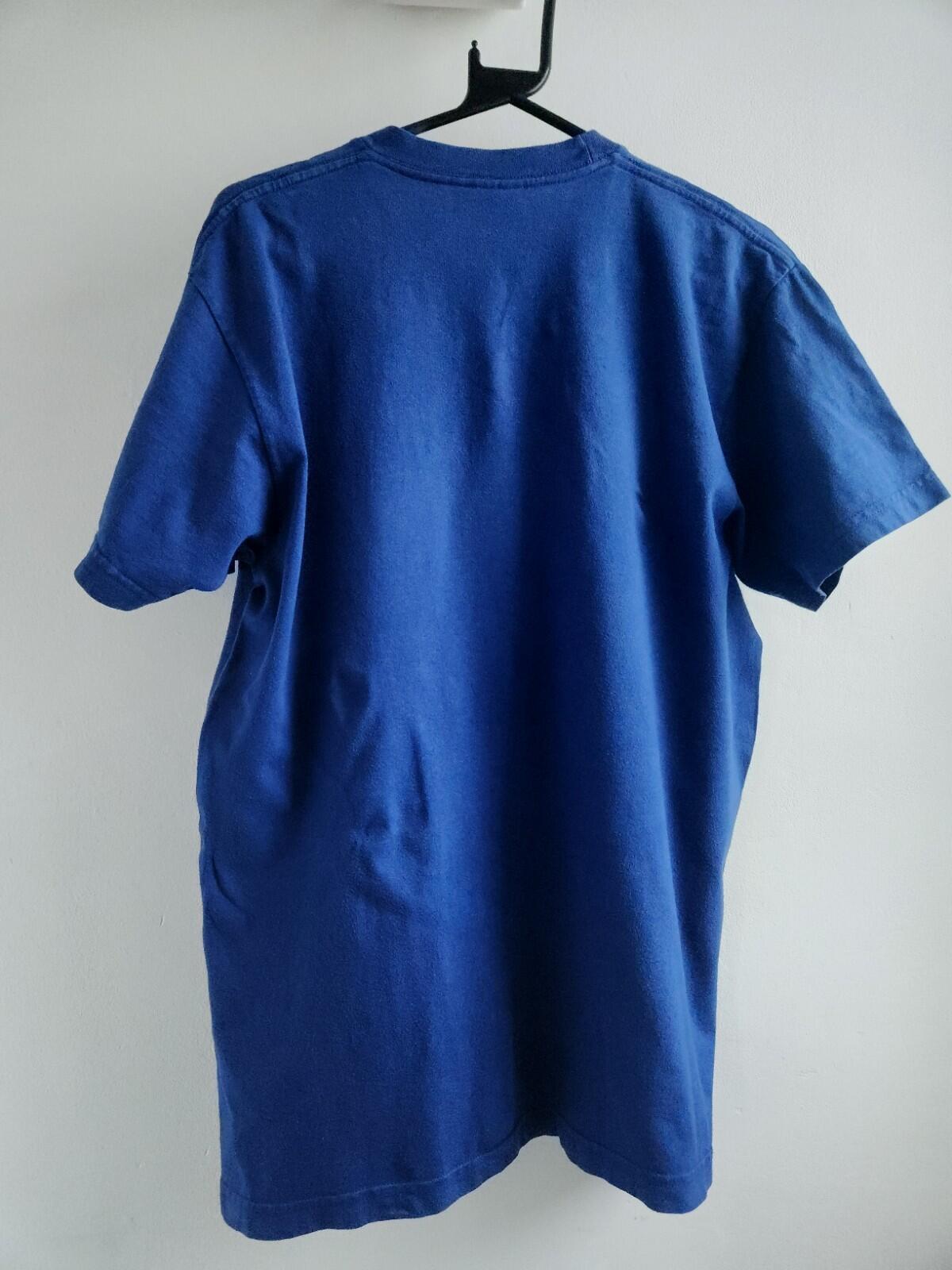SS13 Supreme Bling Box Logo Tee blue T-shirt L large Royal Vintage 2013 USA made