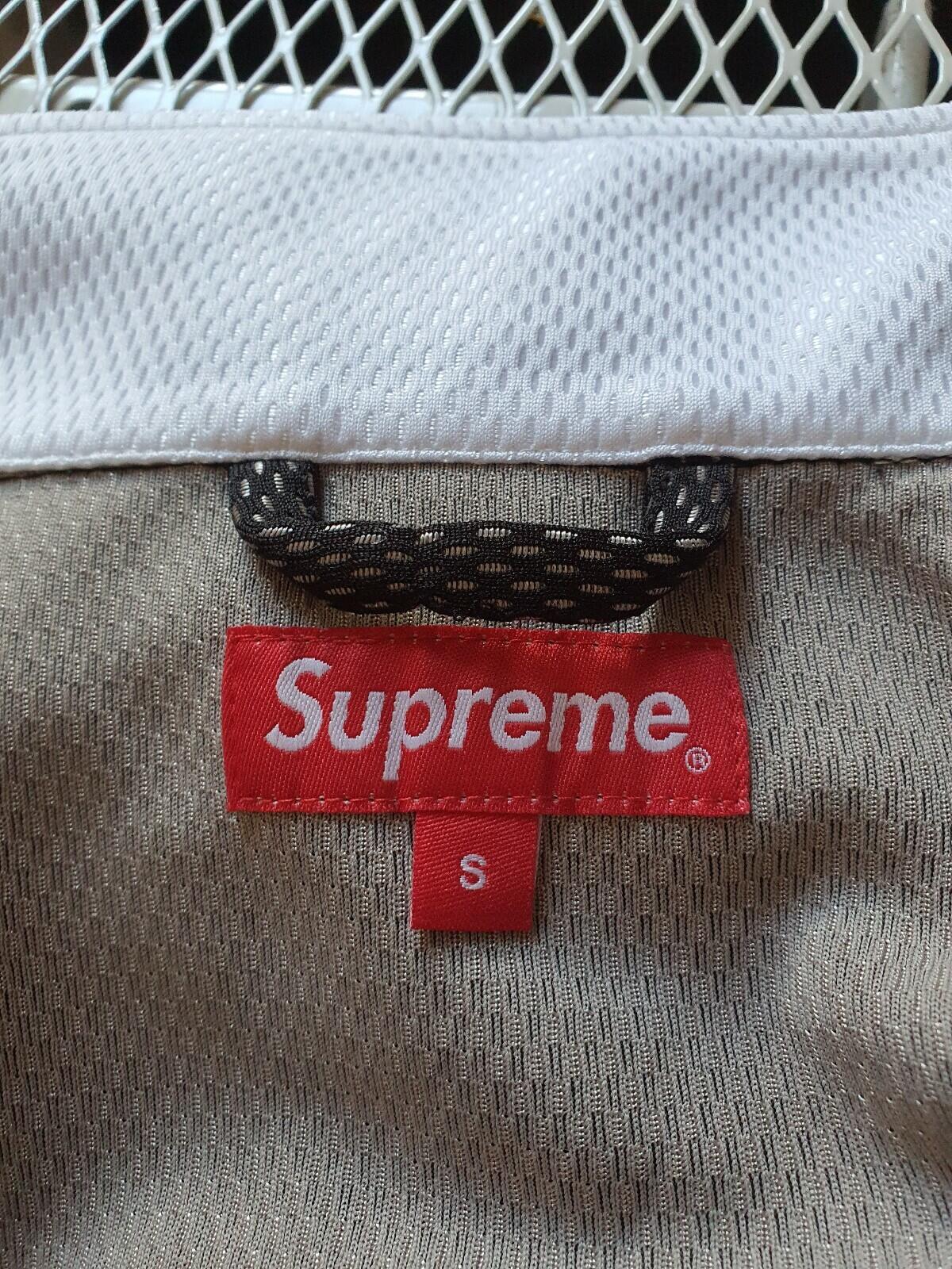 SS18 Supreme bonded mesh track jacket size S small black New