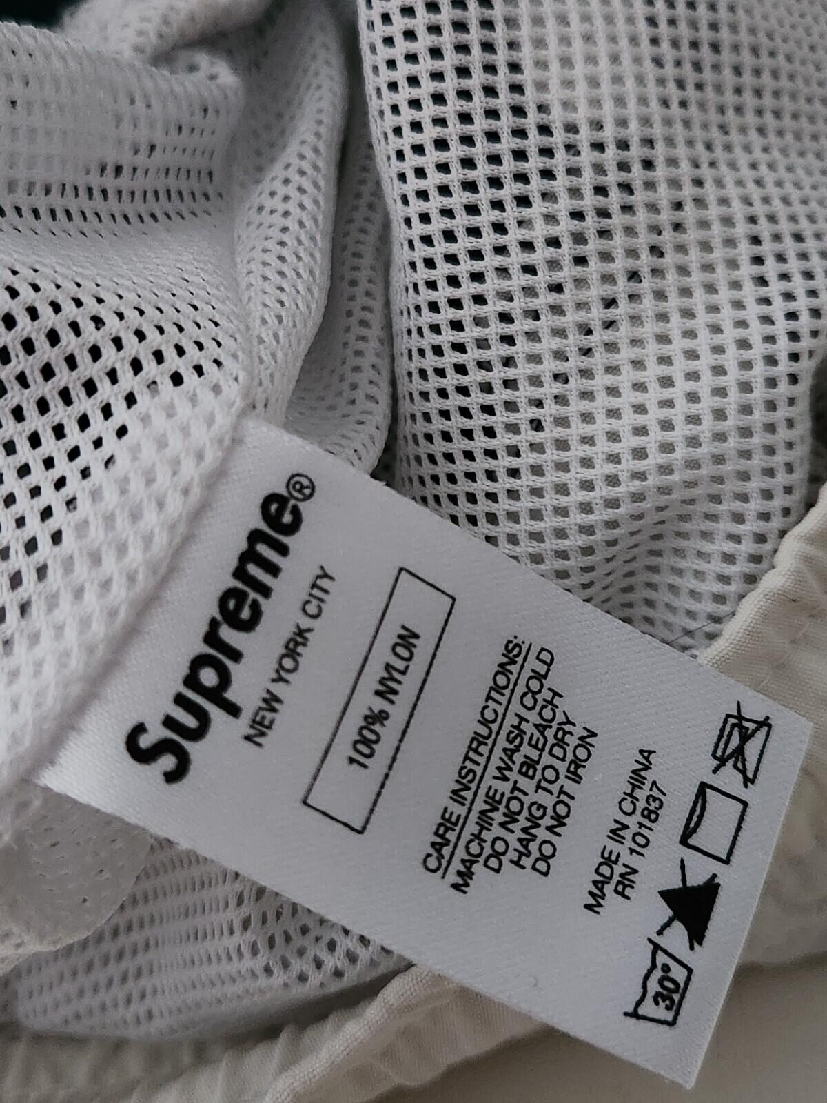 SS17 Supreme Split Logo Water Short Nylon Shorts Größe L Groß Blau Weiß