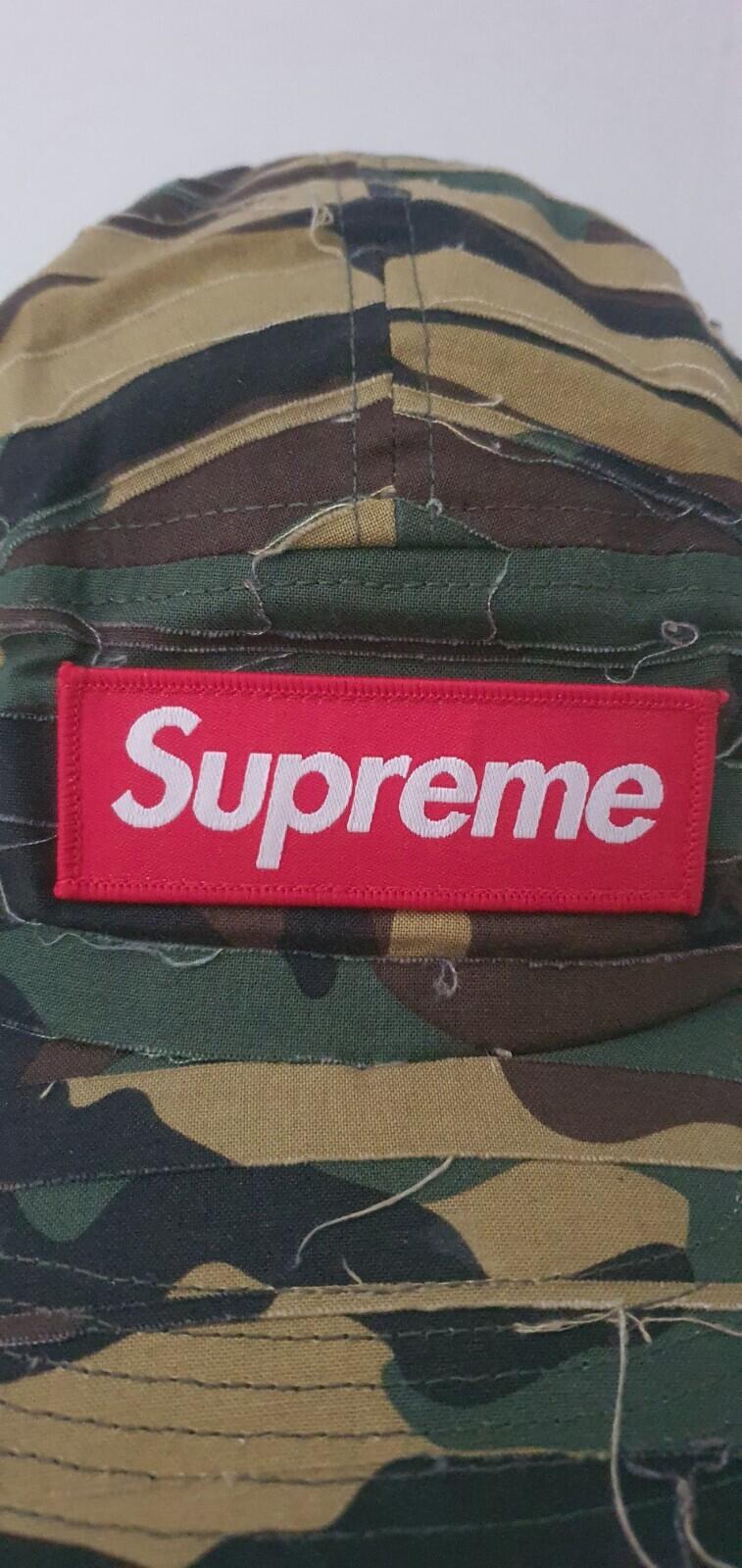 SS23 Supreme Layered Camo Camp Cap Grünes Camo-Cap