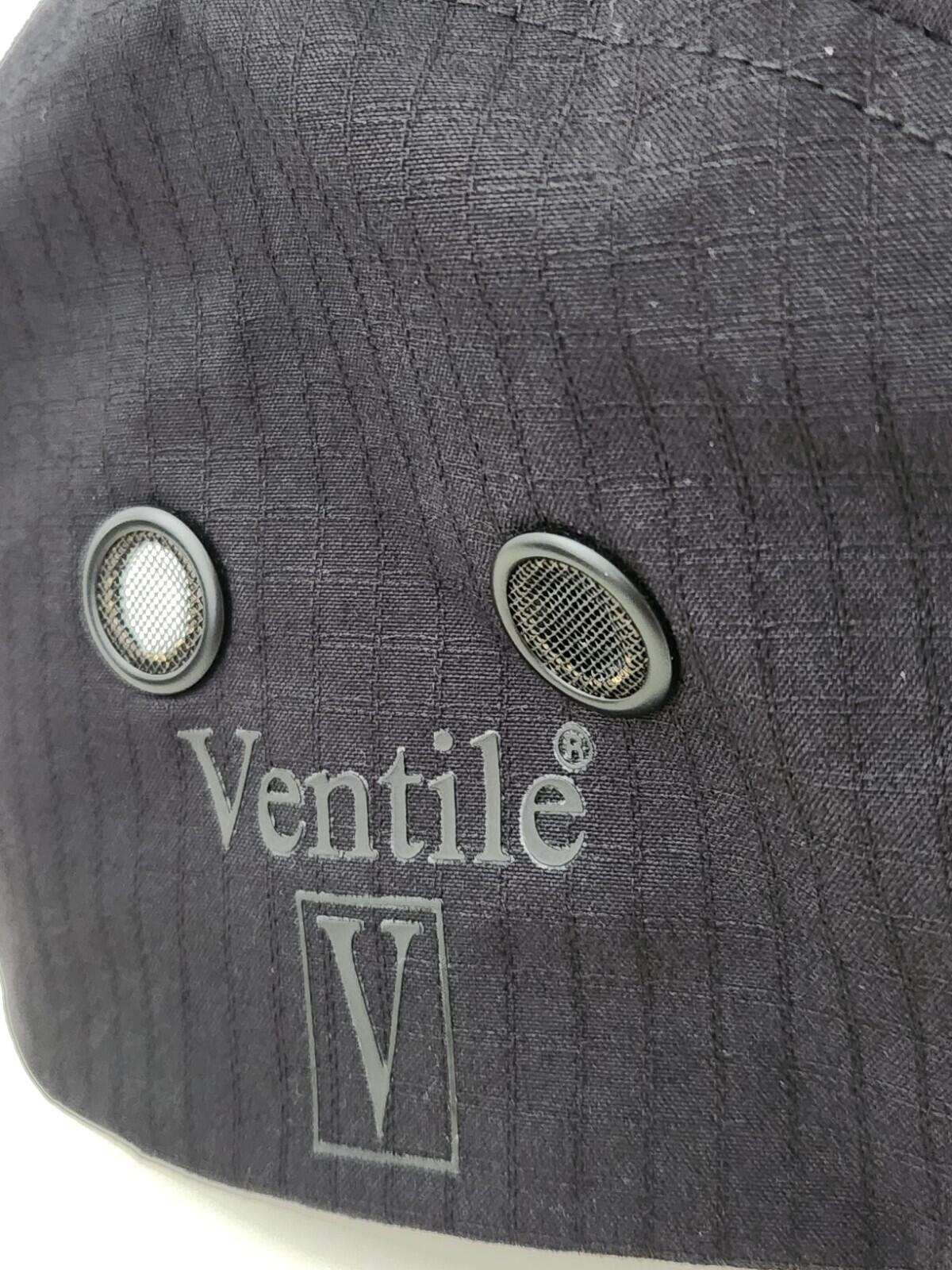 SS23 Supreme Ventile Camp Cap Schwarz Wasserabweisend