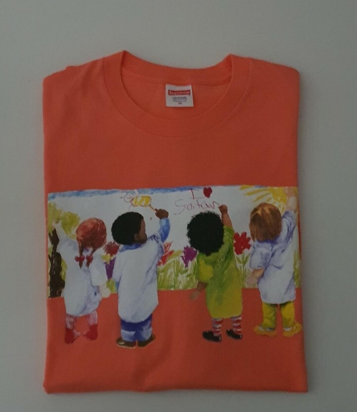 SS19 Supreme Kids Tee Orange Size M