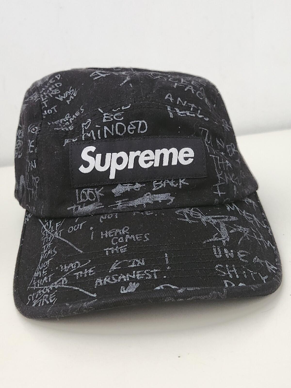 SS23 Supreme Gonz Poems Camp Cap Schwarz Mark Gonzales