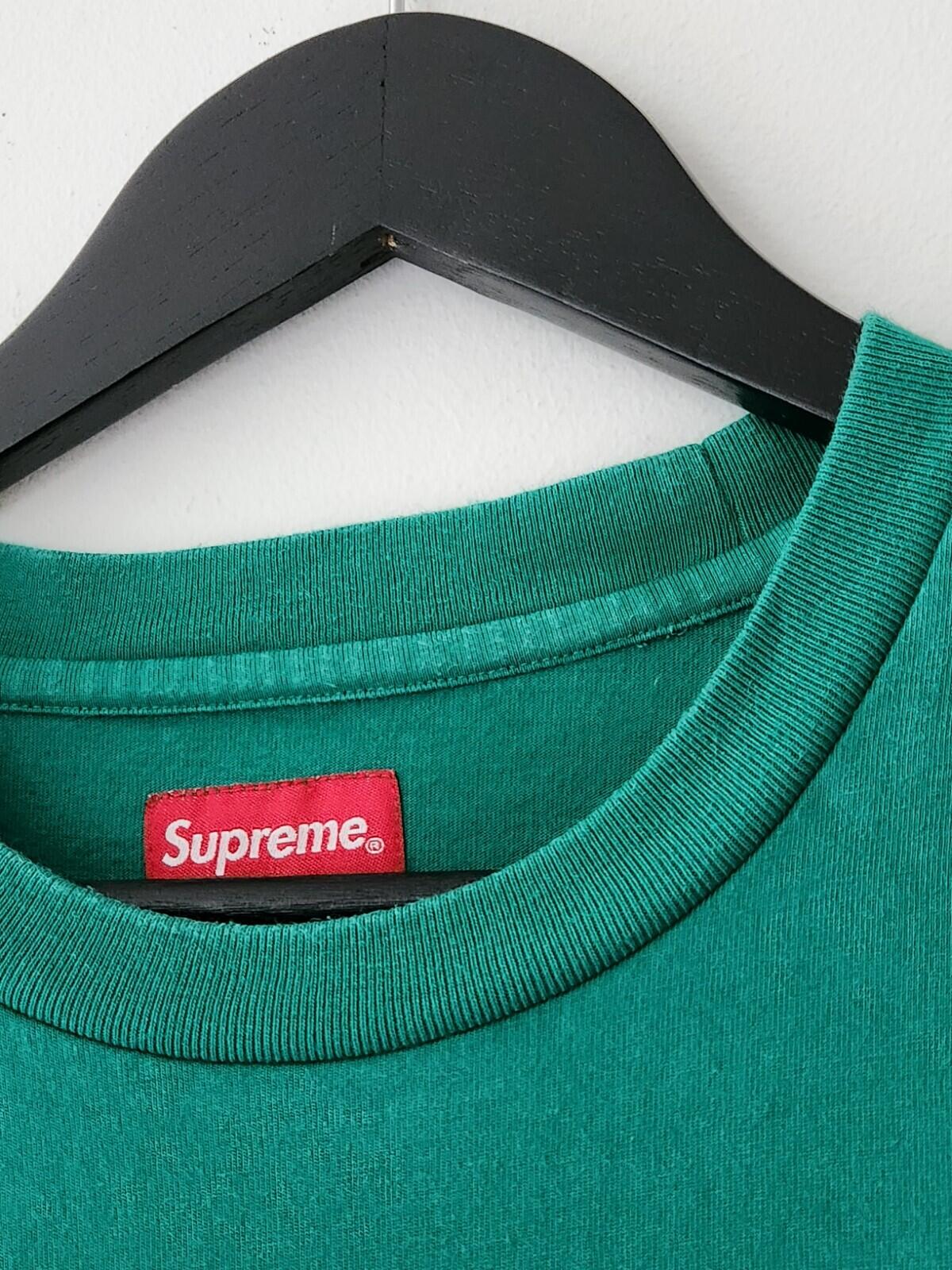SS19 Supreme Gradient Logo tee M medium green t-shirt