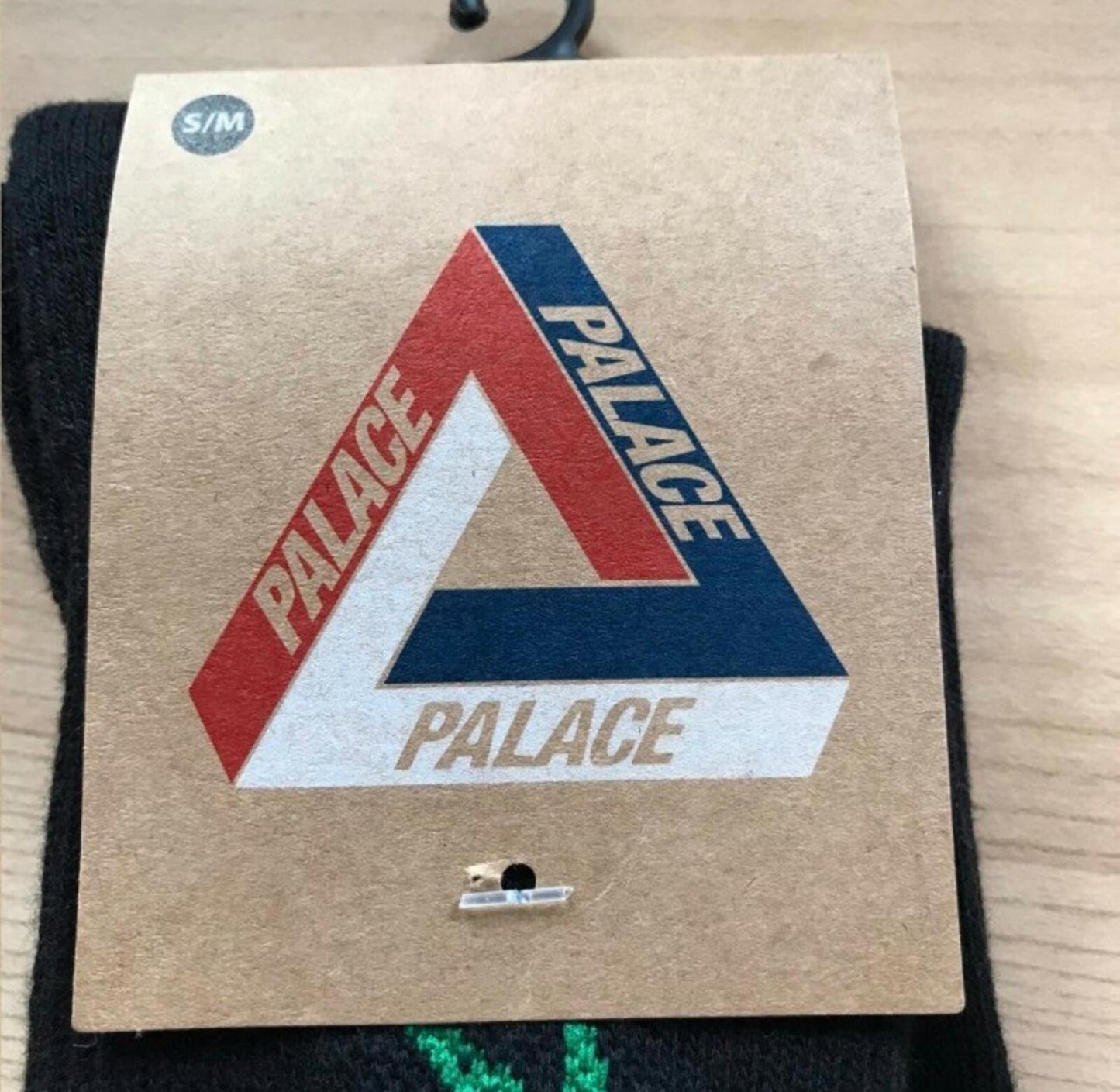 AW18 Palace Skateboards PWLWCE Socks Black Size S/M