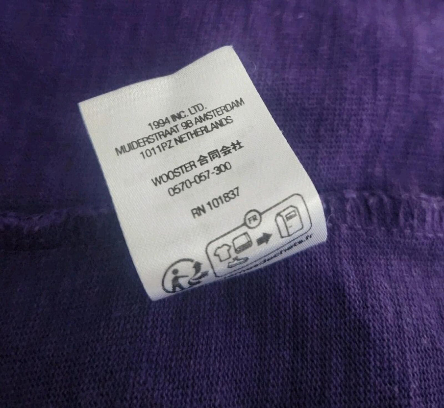 SS23 Supreme Sketch Embroidered S/S Top Talla M camiseta morada