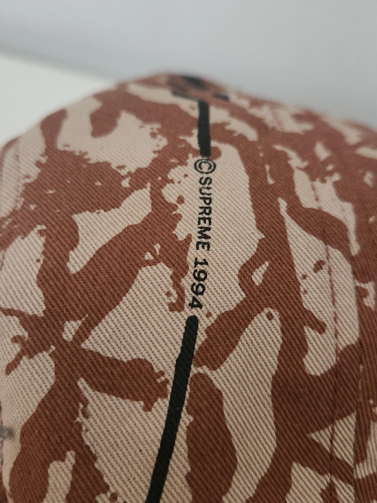 SS13 Supreme Reed Camo Camp Cap 2013 Vintage Hat Red Box Logo Camo Camouflage