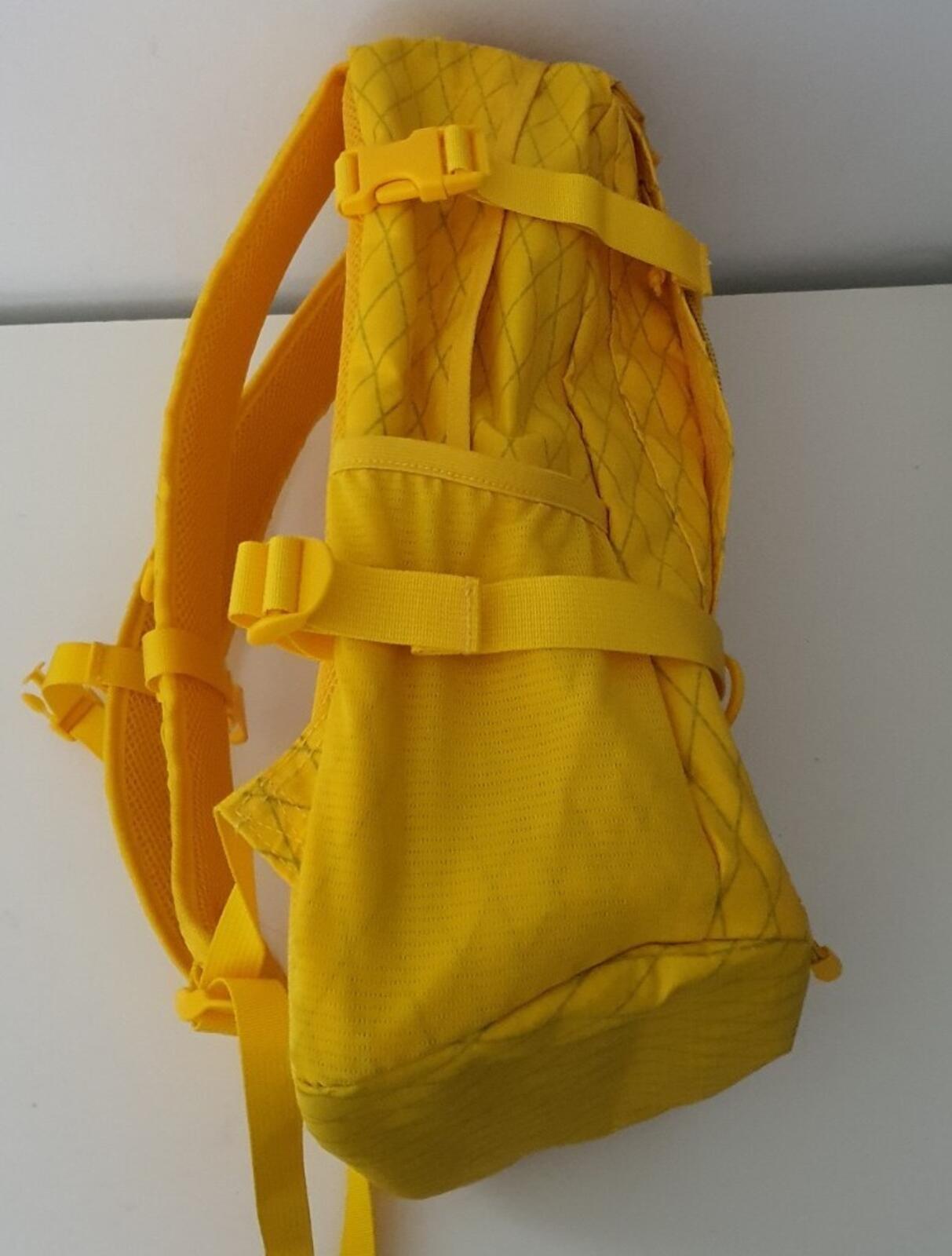 FW18 Supreme yellow backpack water and abrasion resistant box logo Bag Rucksack