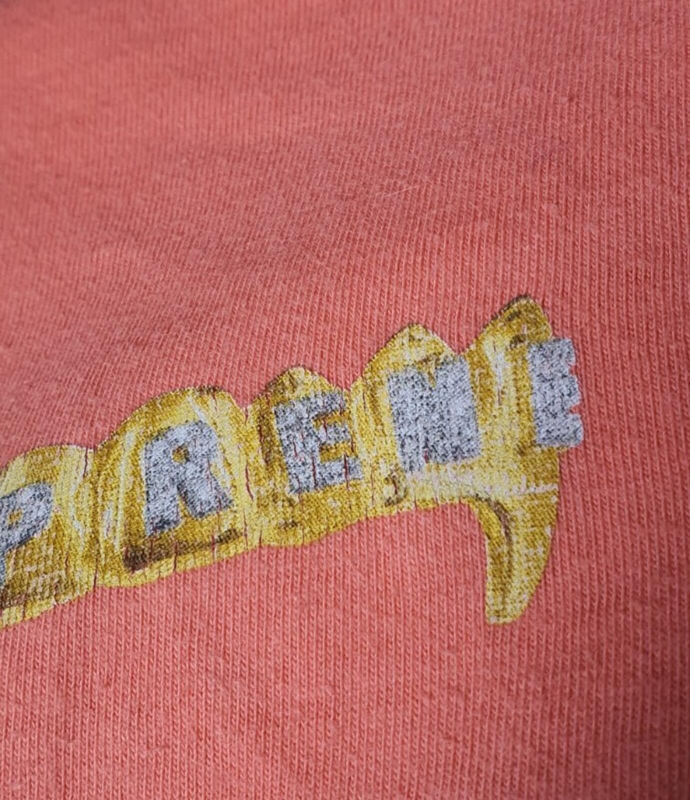 SS19 Supreme Fronts tee orange T-shirt golden grills size M medium