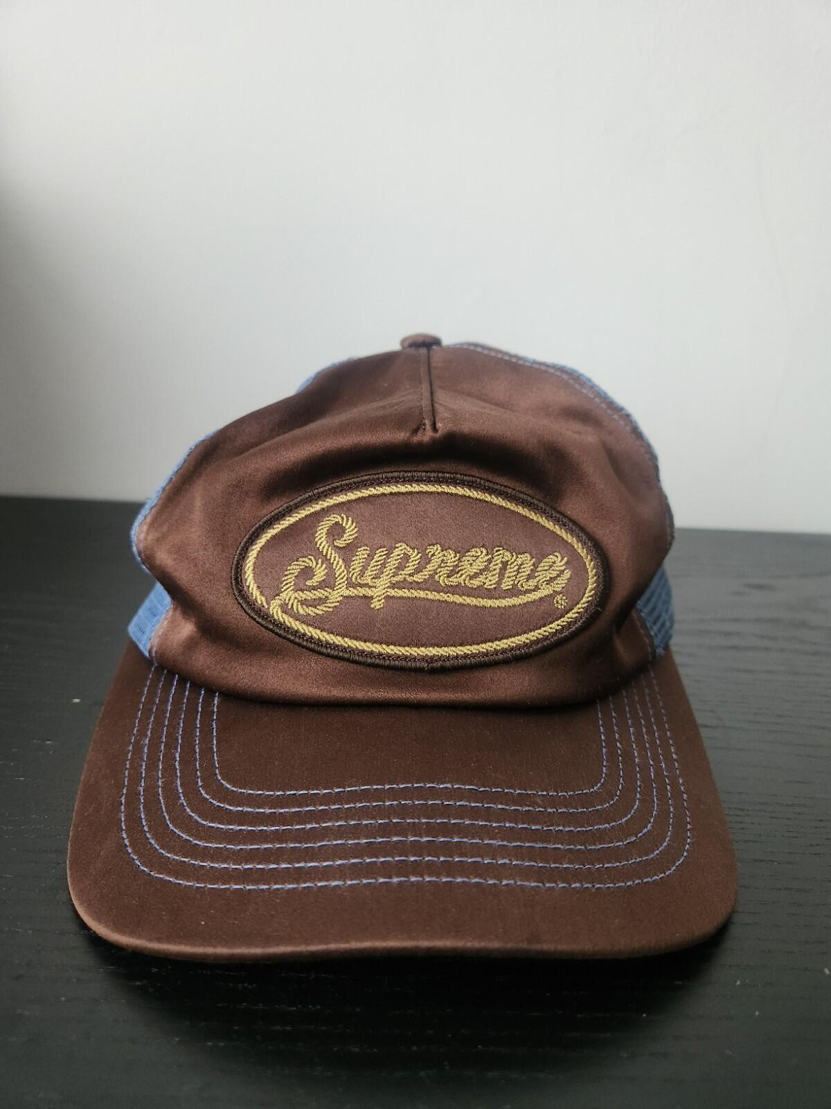 SS22 Supreme Silk Mesh Back 5-Panel Brown