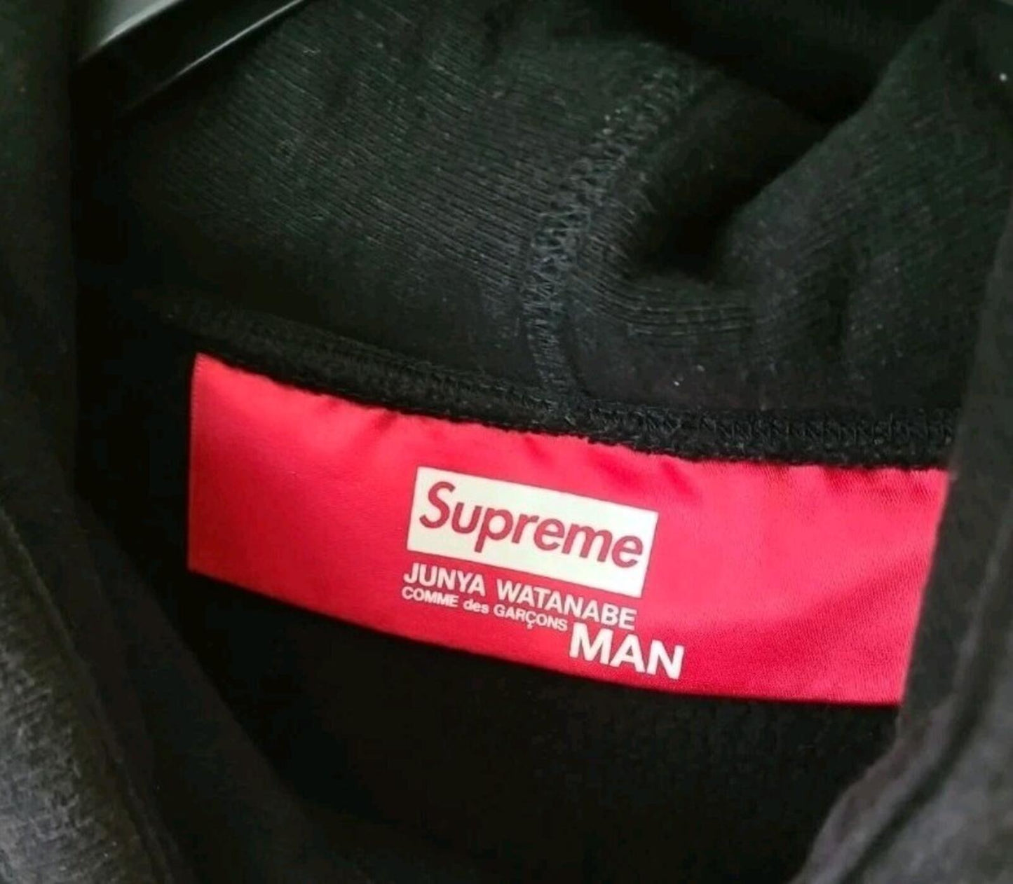FW21 Supreme x Junya Watanabe CDG Man Hooded Sweatshirt Black Size M