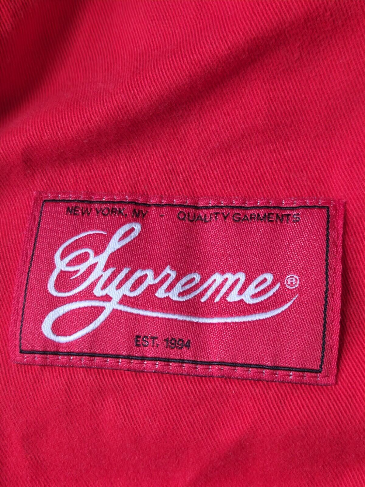 FW13 Supreme Baseball Shirt size L Large Rare Red 2013 Vintage Chenille S logo