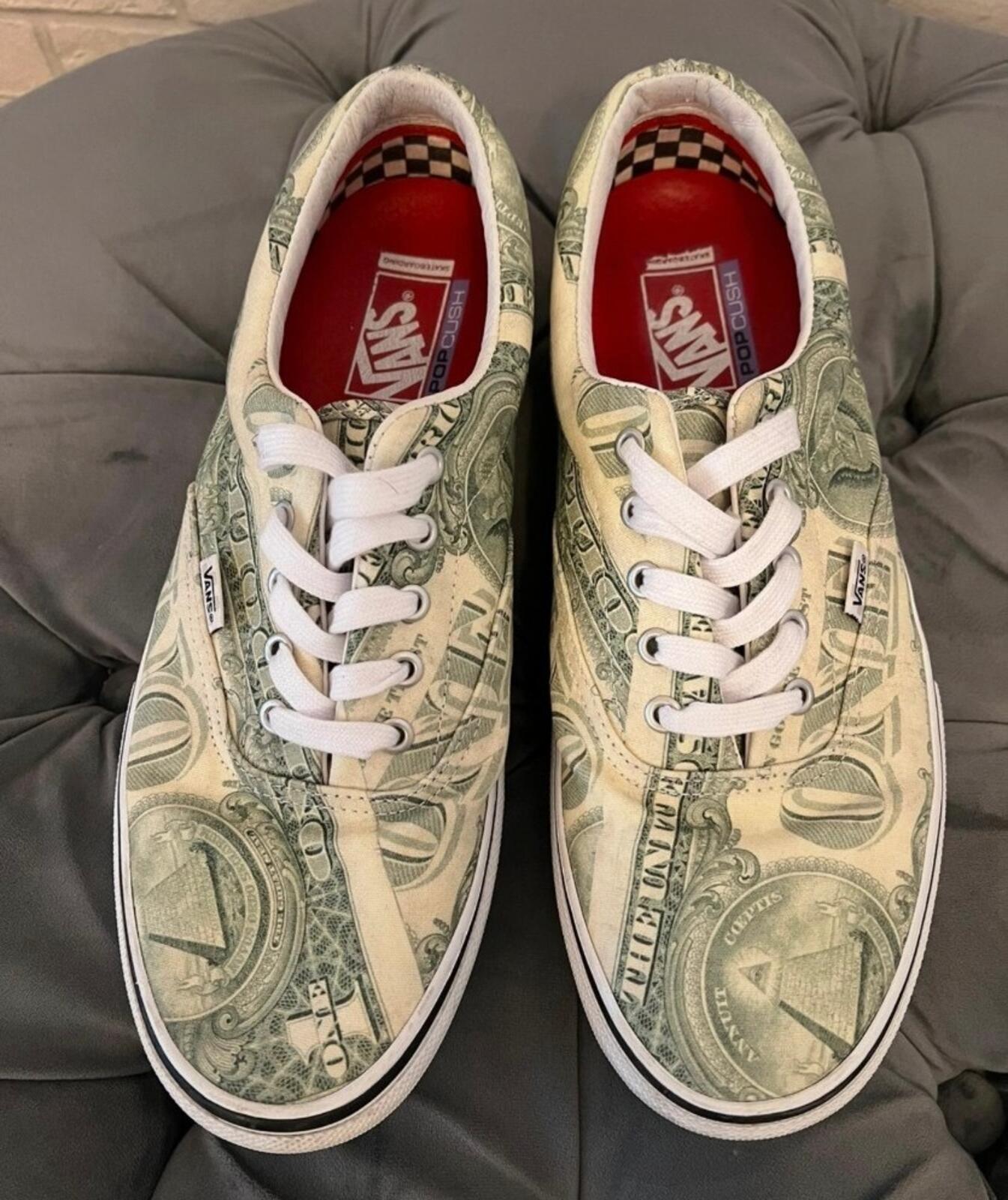 SS23 Supreme Vans Dollar Skate Era UK 10 US 11 EU 44.5 Trainers