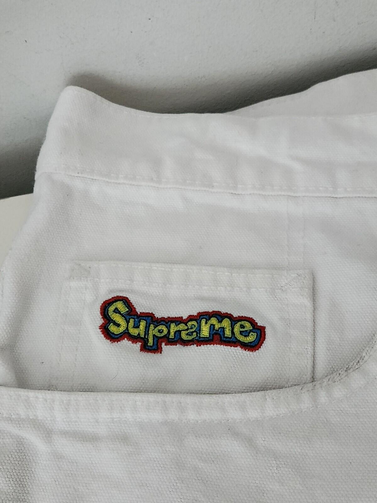 FW14 Supreme x Gonz short size 34 White shorts Mark Gonzales ALTERED Jeans Rare