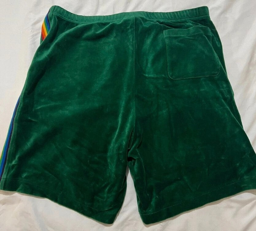 SS21 Supreme x Hysteric Glamour Pantalón corto de terciopelo verde Talla XL