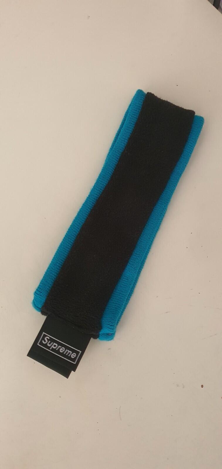 FW17 Supreme New Era Reflective Logo Headband Teal Accessory