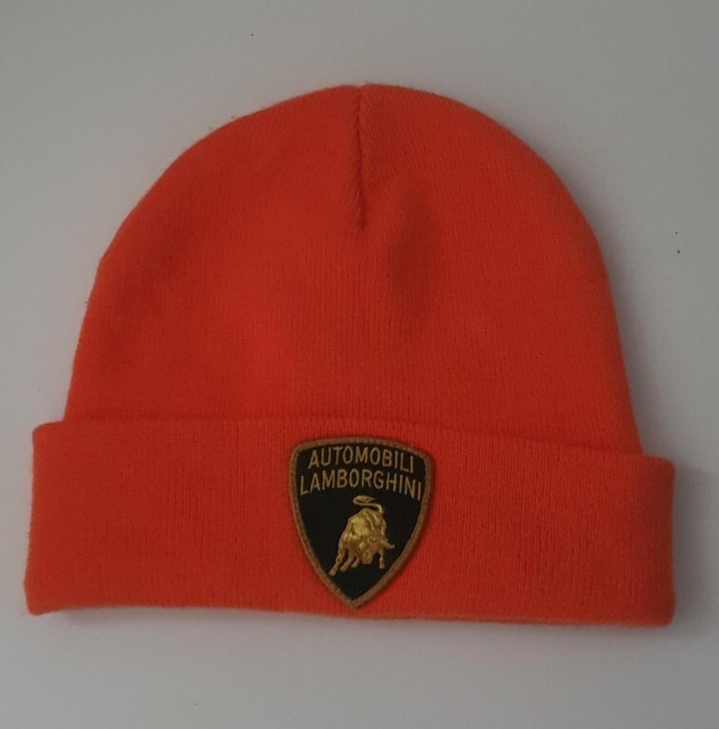 SS20 Supreme x Automobili Lamborghini Beanie Orange Hat