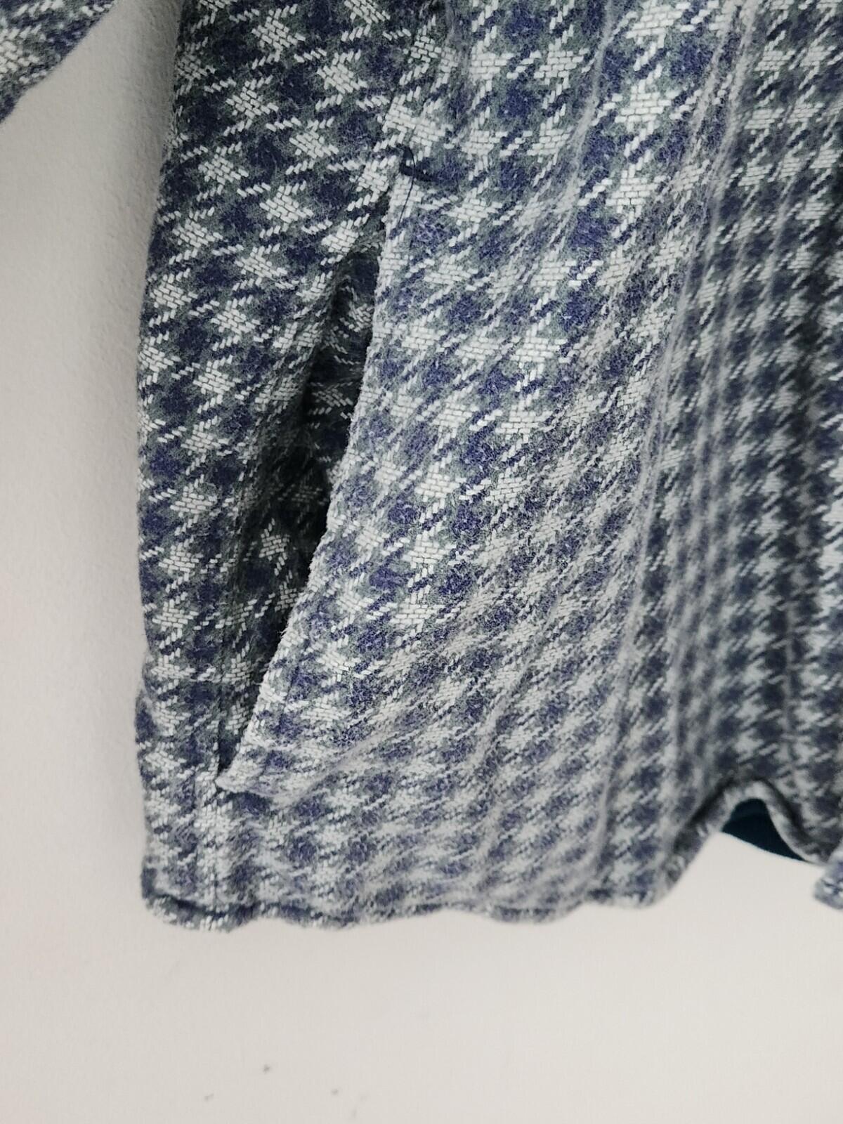 SS22 Supreme Houndstooth Flannel Hooded Shirt S Small