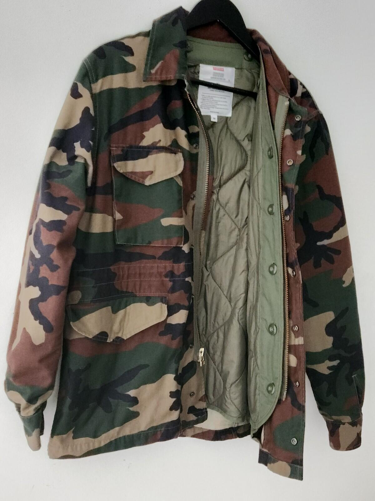 FW12 Supreme x Mark Gonzales M-51 jacket Removable Quilted Woodland Camo Medium