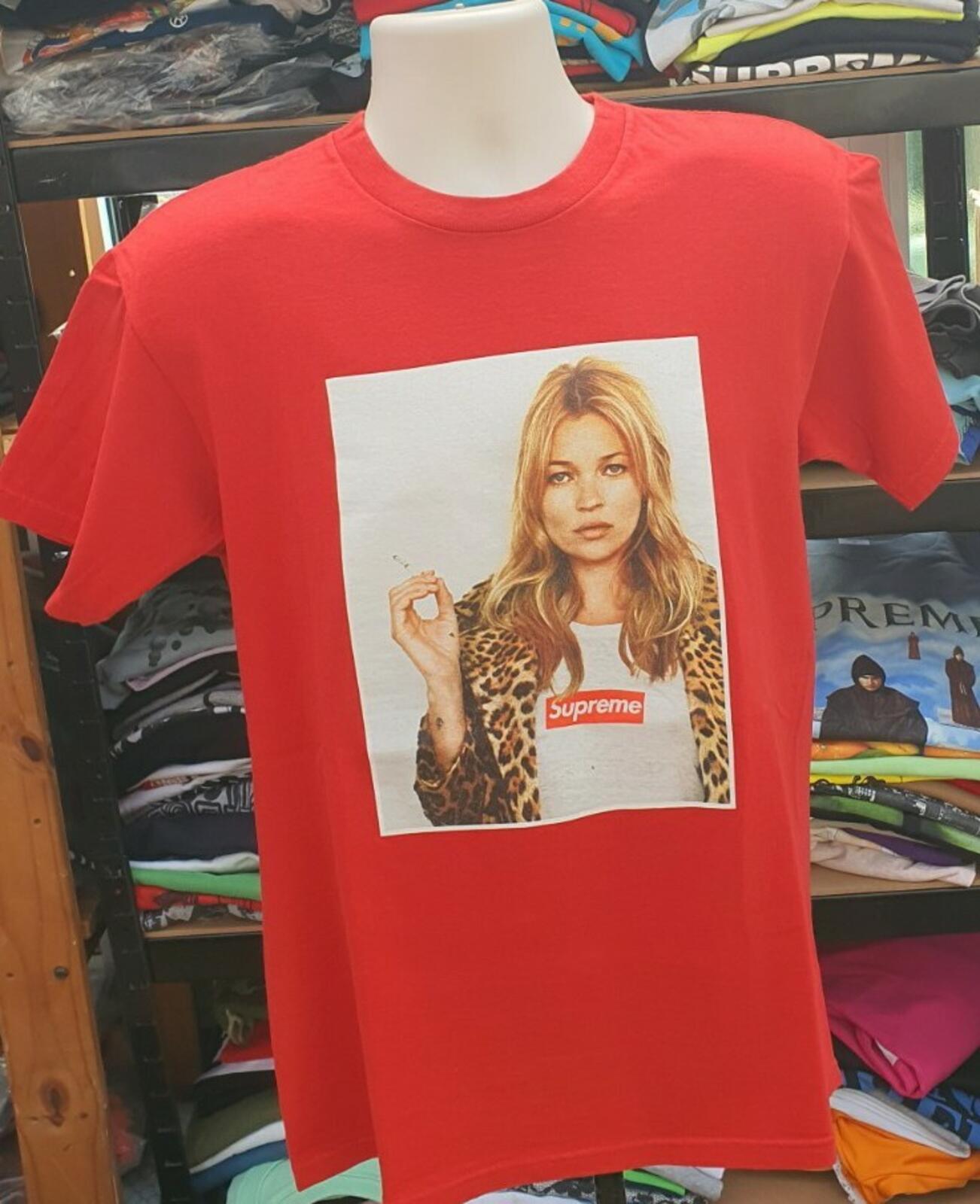 SS12 Supreme Kate Moss Photo Tee size M medium red T-shirt 2012 Vintage