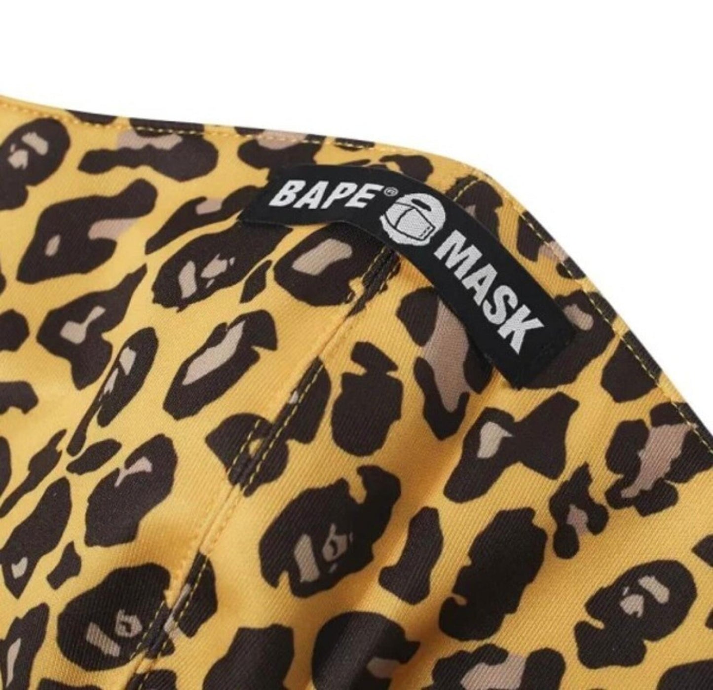A BATHING APE leopard camo face mask RRP £49 orange BAPE Accessory