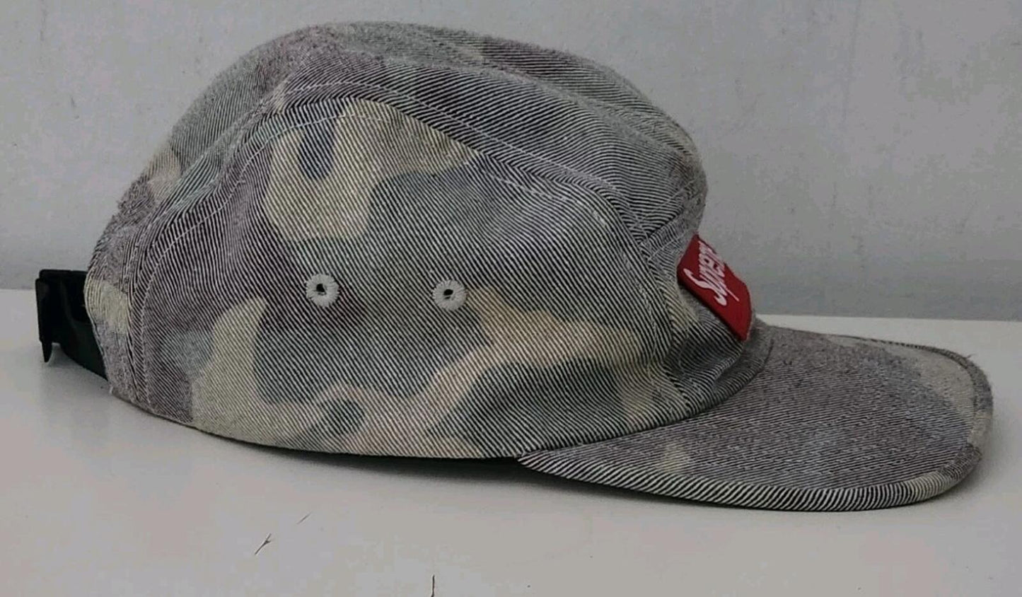 SS19 Supreme Washed Out Camo Camp Cap Hat