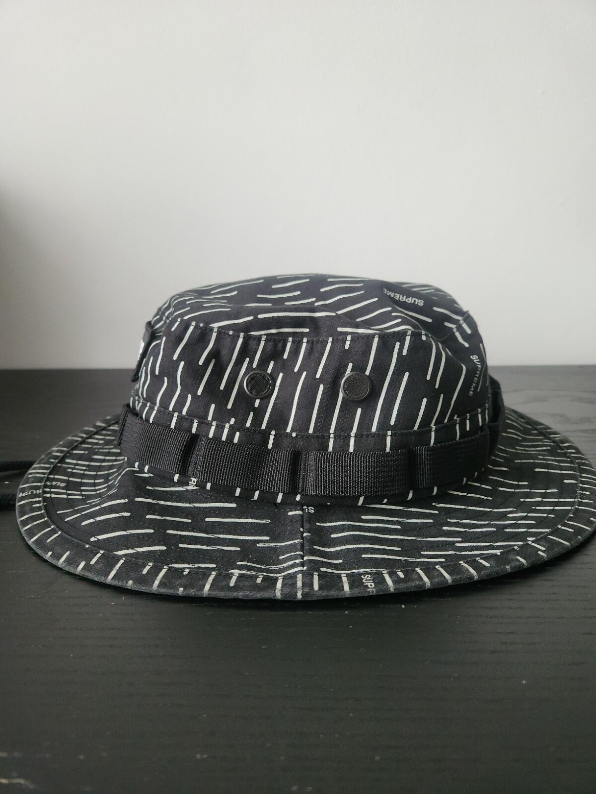 FW24 Supreme Military Boonie Black Raindrop Size S/M