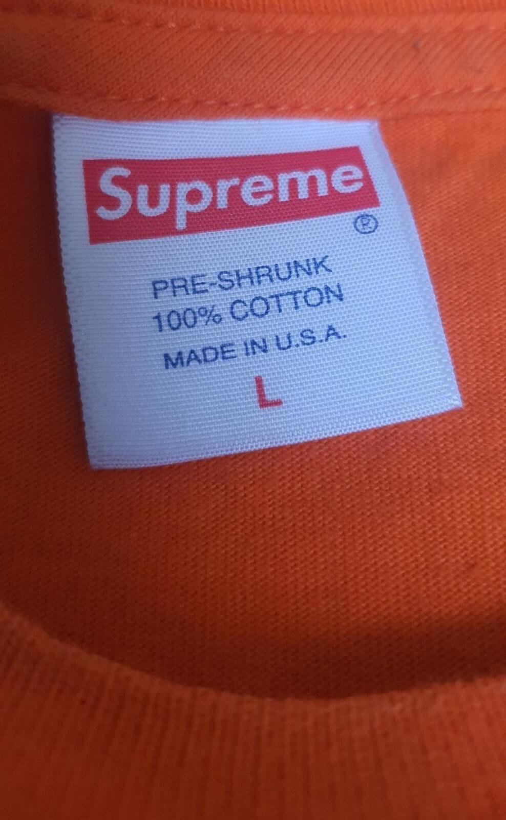 SS20 Supreme Automobili Lamborghini Tee Größe L Large Orange T-Shirt Stier