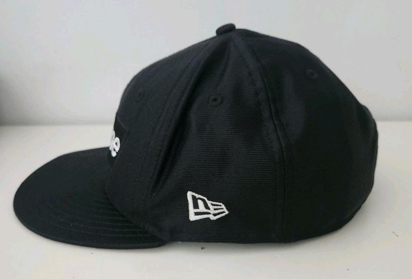 SS16 Supreme Dazzle Box Logo New Era Black Hat Size 7 3/4 ( 61.5cm) Cap