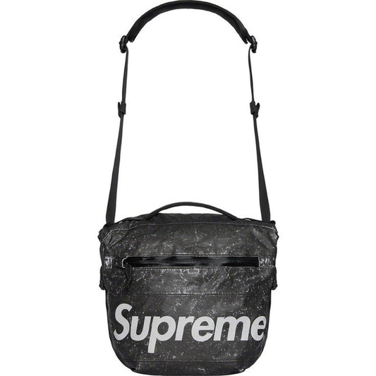 FW20 Supreme Impermeable Reflectante Moteado Bolso de Hombro Negro