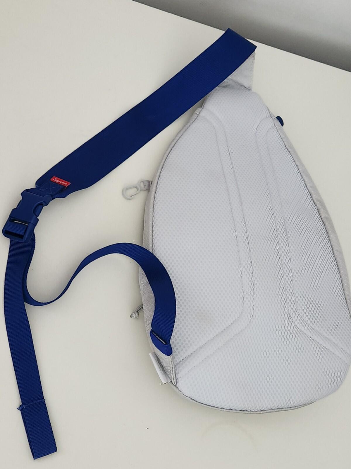 SS22 Supreme Sling Bag Silver Backpack Waist Shoulder Bag Water Resistant