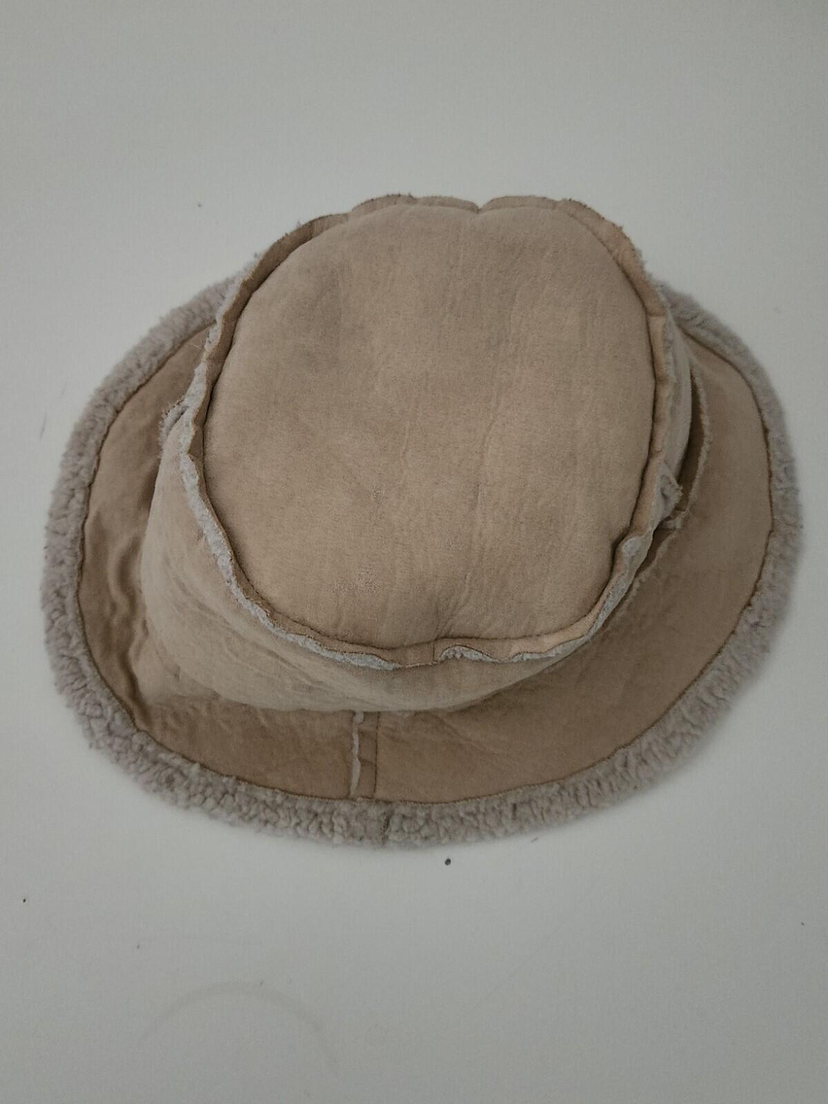 FW15 Supreme Faux Shearling Crusher Tan Stone winter hat Rare Size M / L