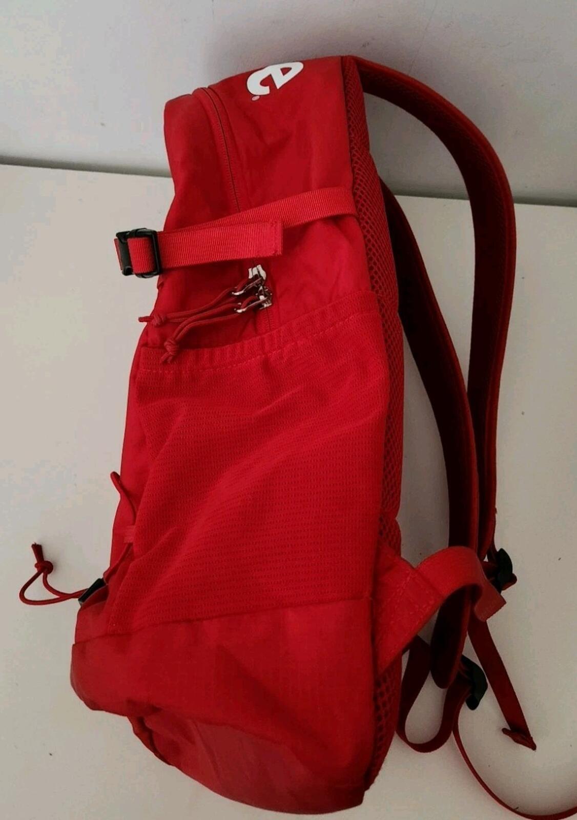 SS16 Supreme red backpack box logo Bag Rare Cordura Fabric