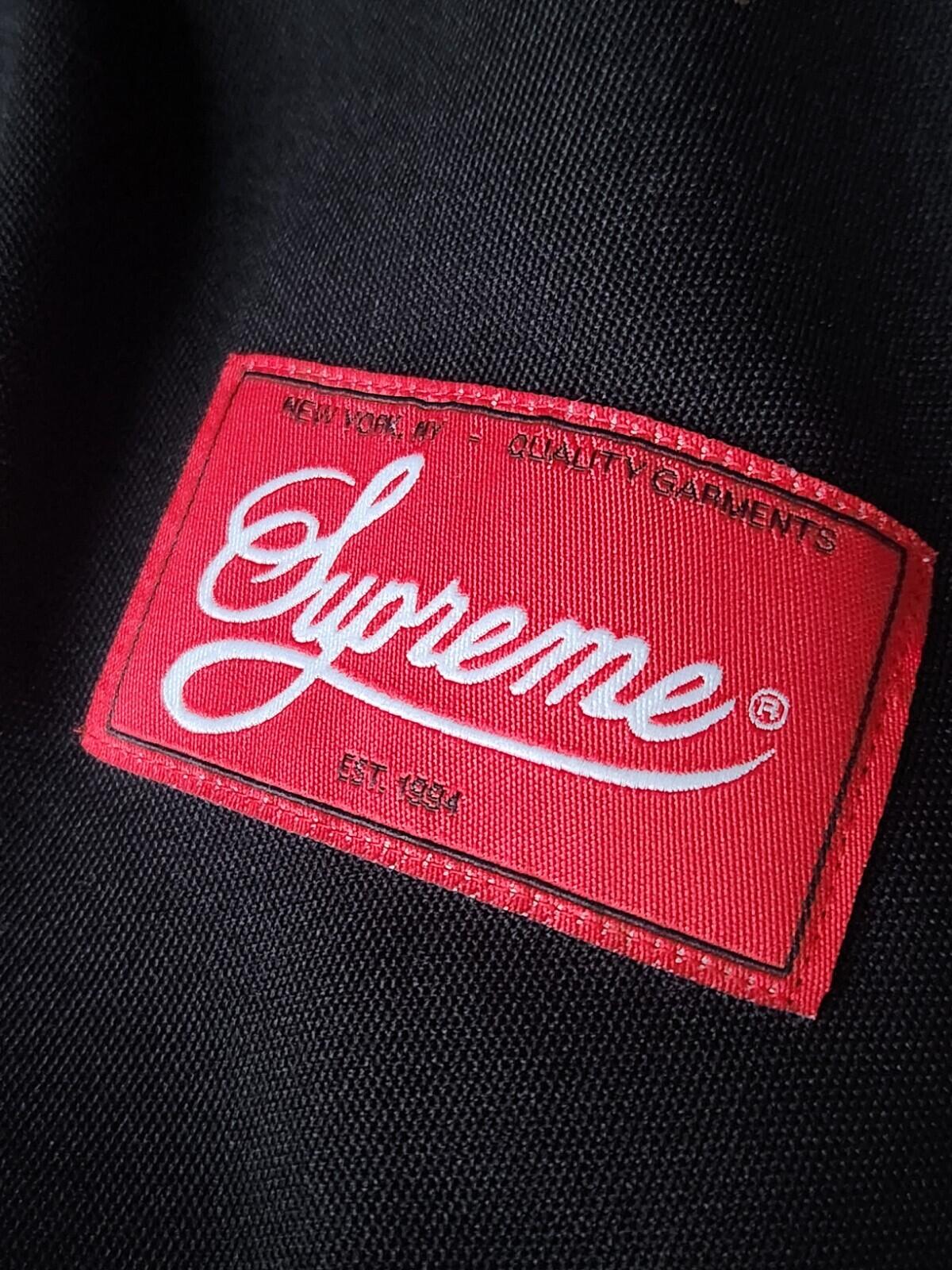 SS22 Supreme Baseball-Trikot Kapuzenpullover Schwarz Größe XL