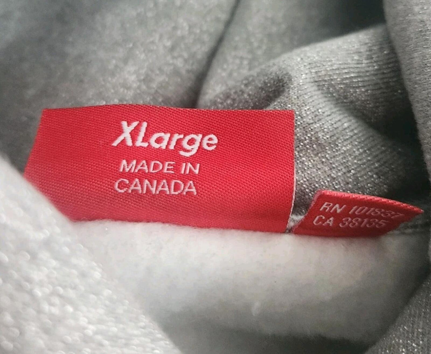 SS23 Supreme Glitter Arc Hooded Sweatshirt Heather Grey Size XL