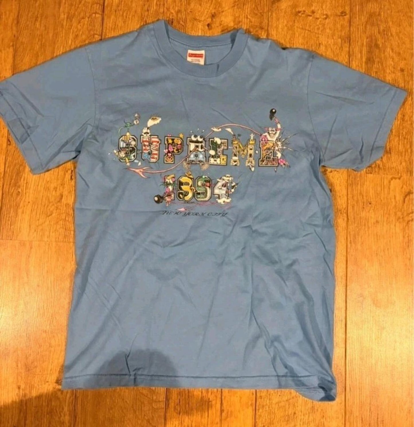 SS24 Supreme Varsity Tee Azul Brillante Talla S