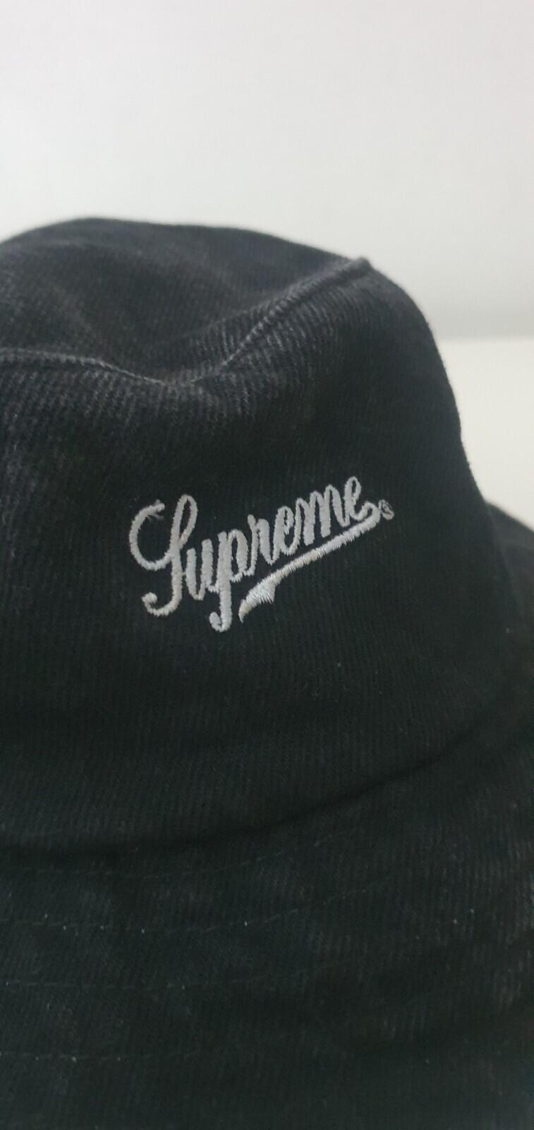 SS19 Supreme Zip Twill Crusher Hat Black Size M/L