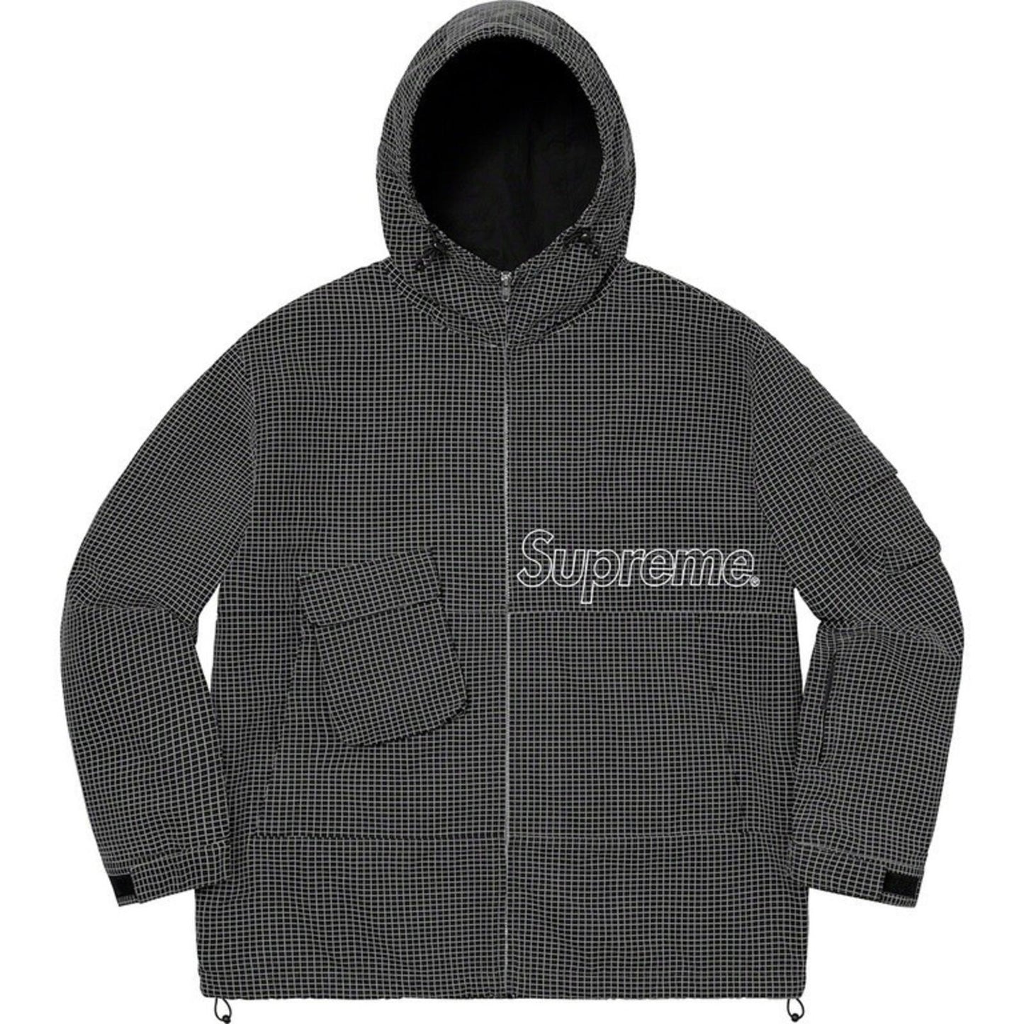 SS20 Supreme Ripstop Utility Jacket Black Size M