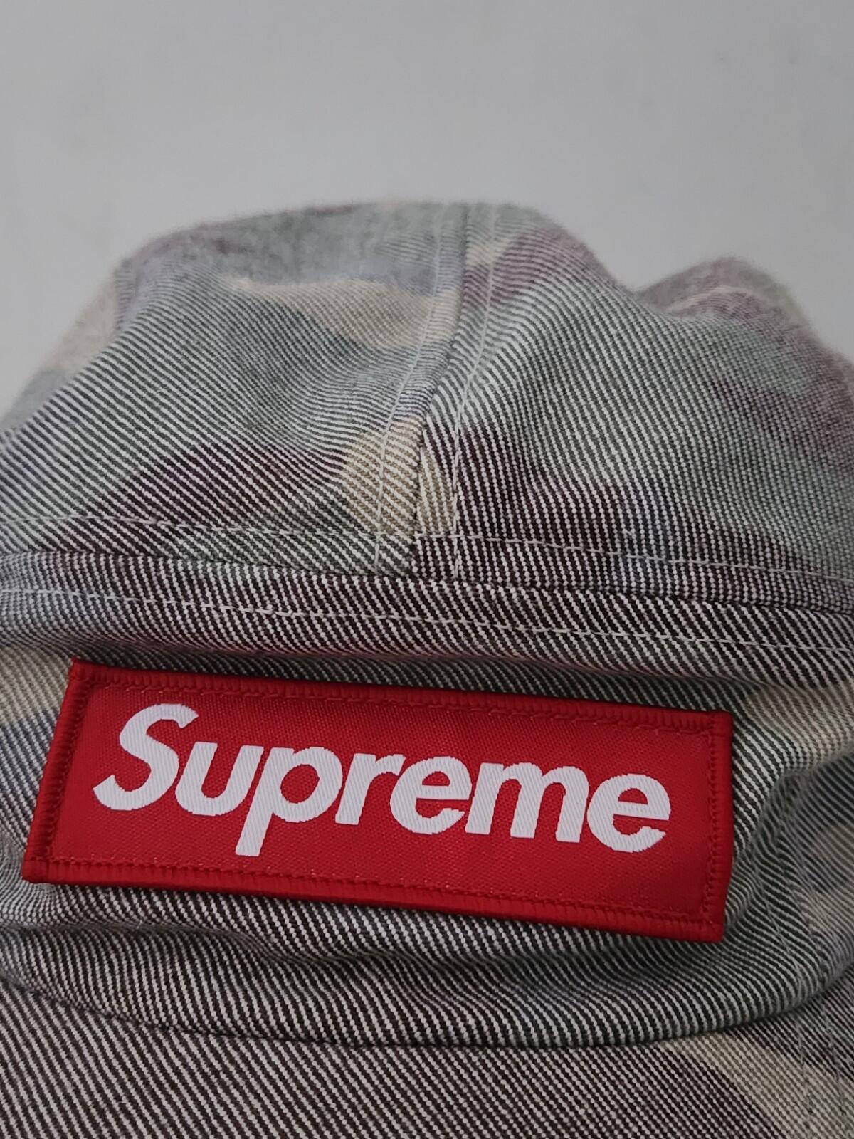 SS19 Supreme Washed Out Camo Camp Cap Hat