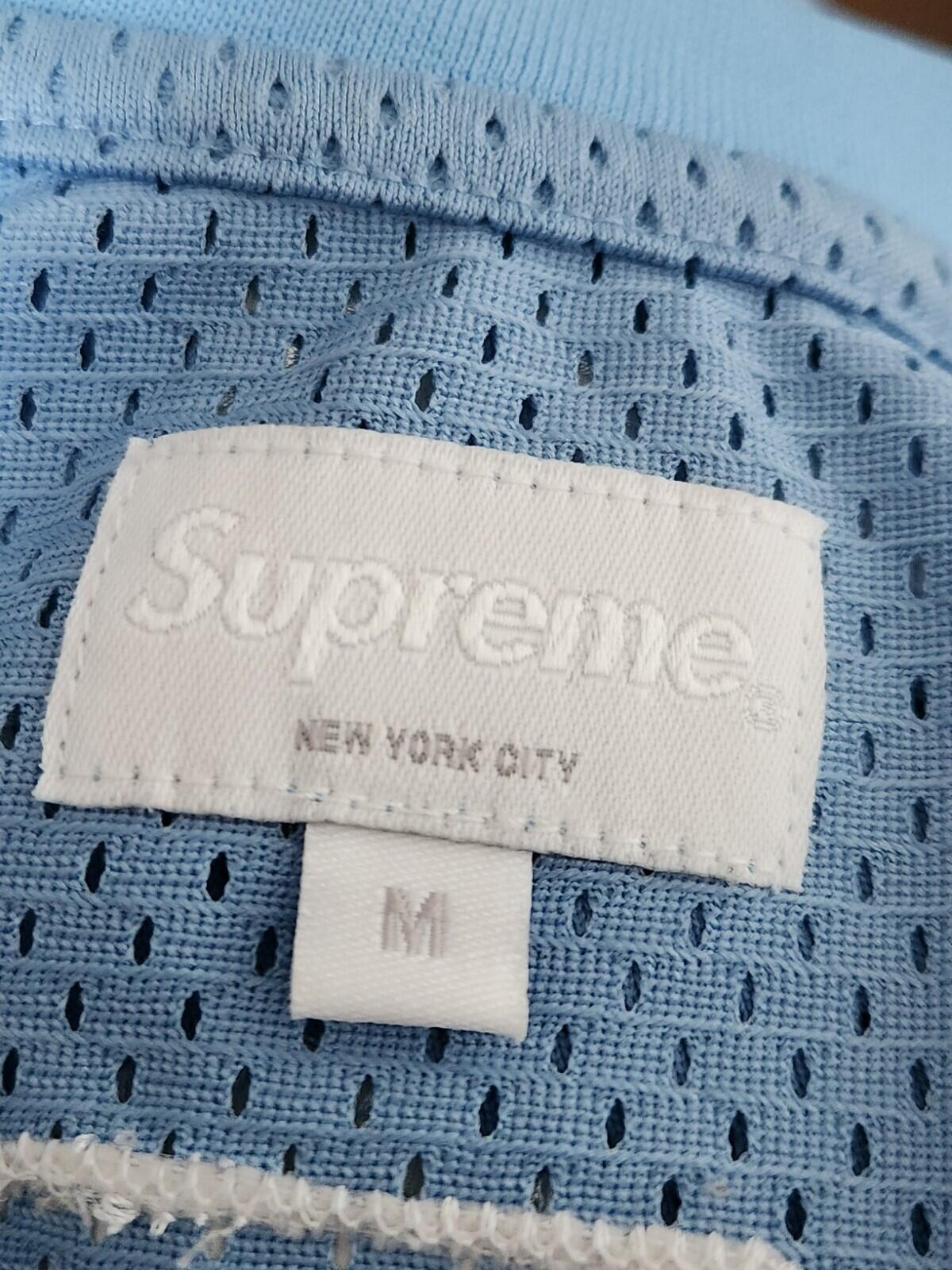 SS12 Supreme Split tank top Mesh T-shirt M medium tee Blue Yellow Rare Vintage