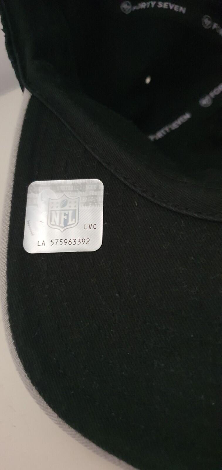 SS19 Supreme x NFL x Raiders X 47' 5-panel black cap hat