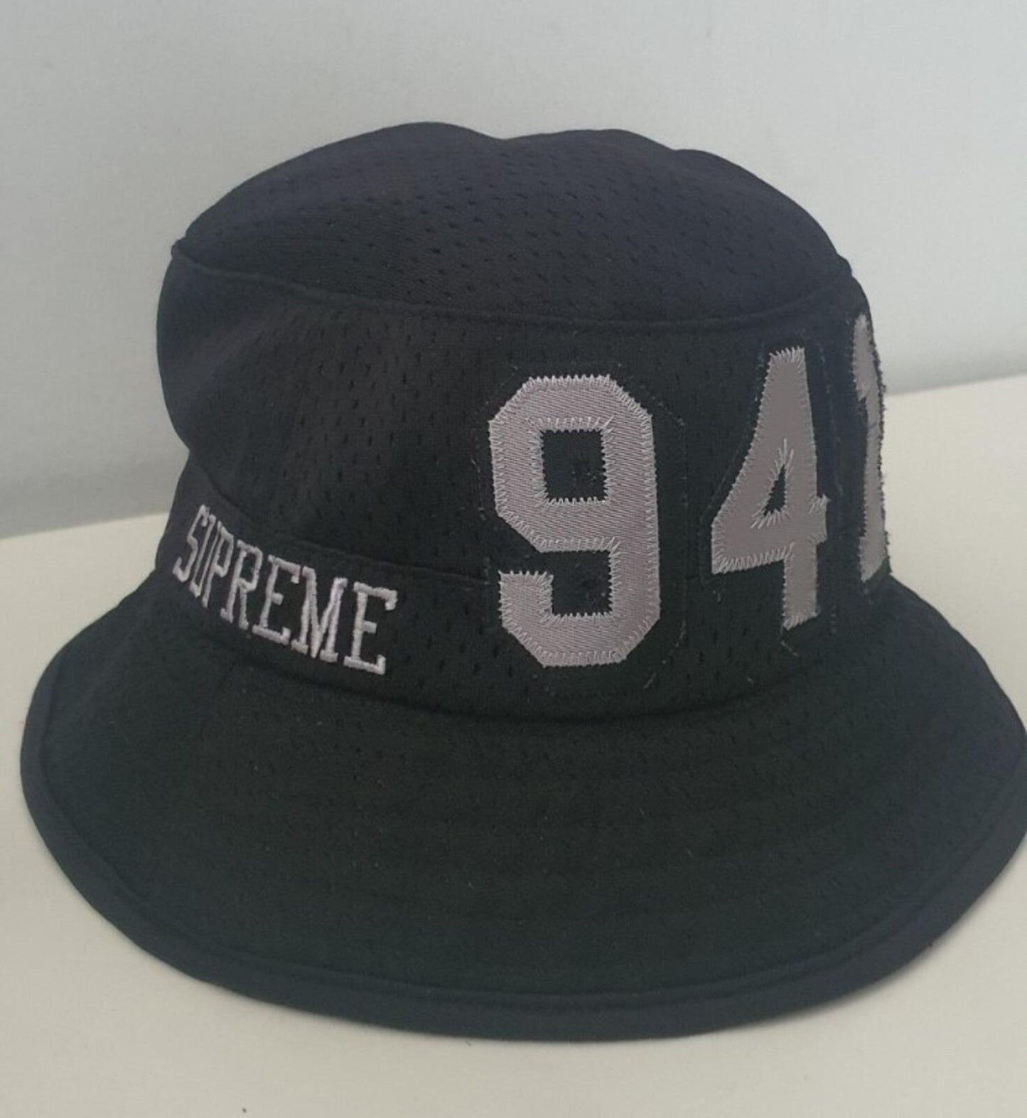 SS14 Supreme 20th Anniversary Mesh Crusher Hat Black Size S/M
