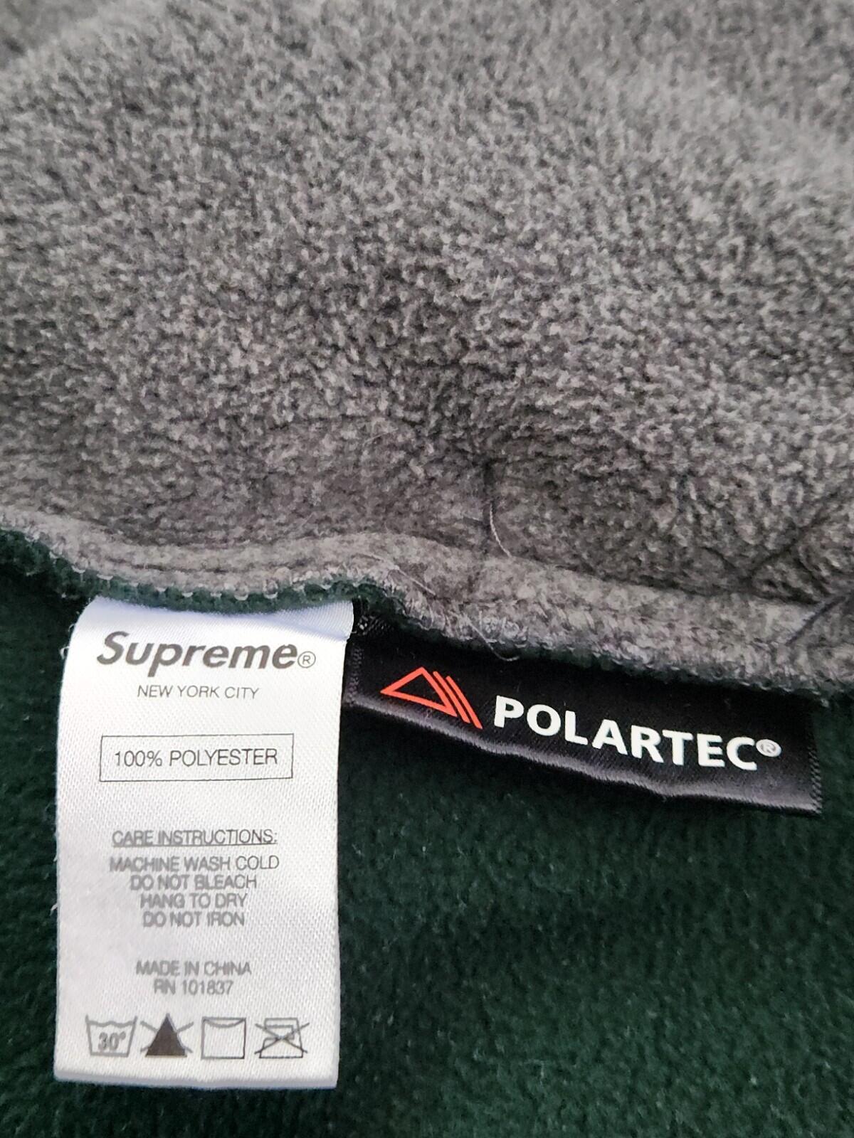 FW16 Supreme Polartec Fleece Color Blocked Half Snap Size M Medium Pullover Rare