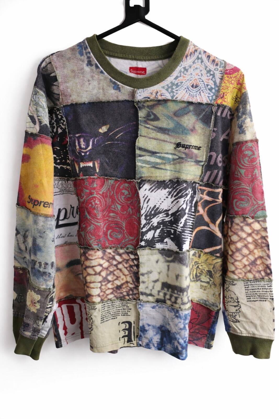 SS21 Supreme Mosaic Patchwork L/S top Size L
