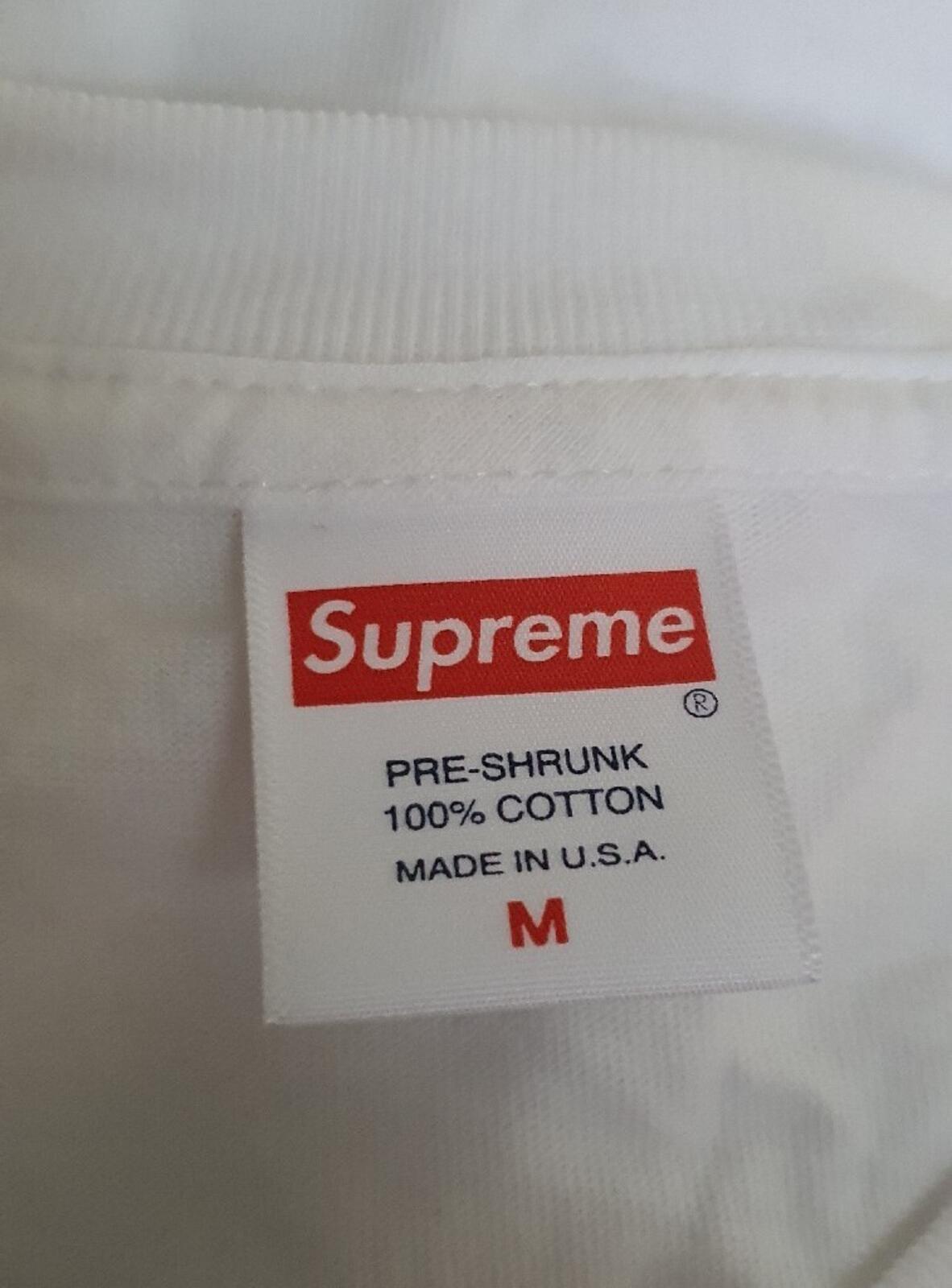 SS18 Supreme x Spitfire Cat Tee Weiß Größe M