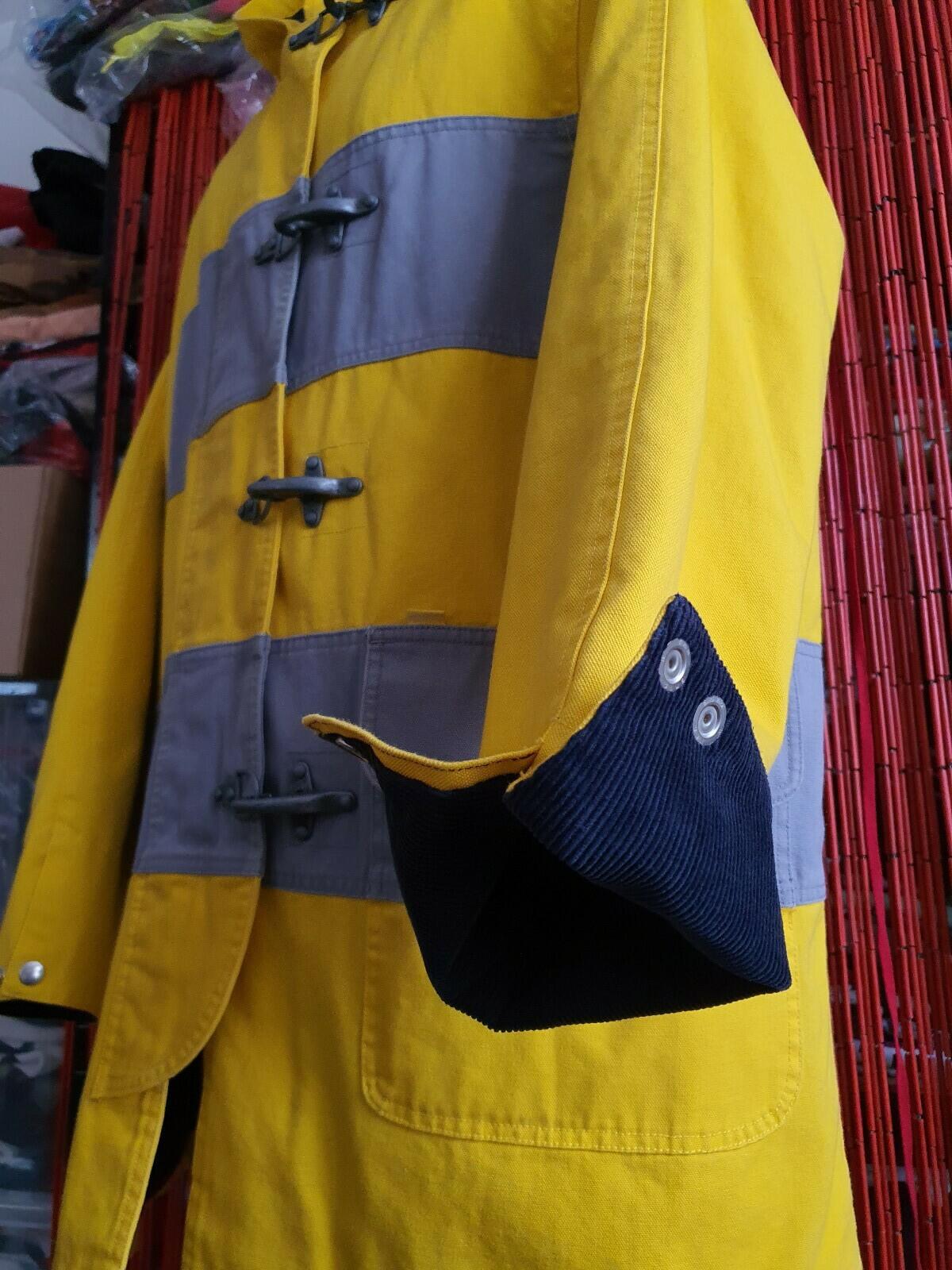 FW14 Supreme Firemans coat Yellow Jacket size XL fire Very rare New with tag