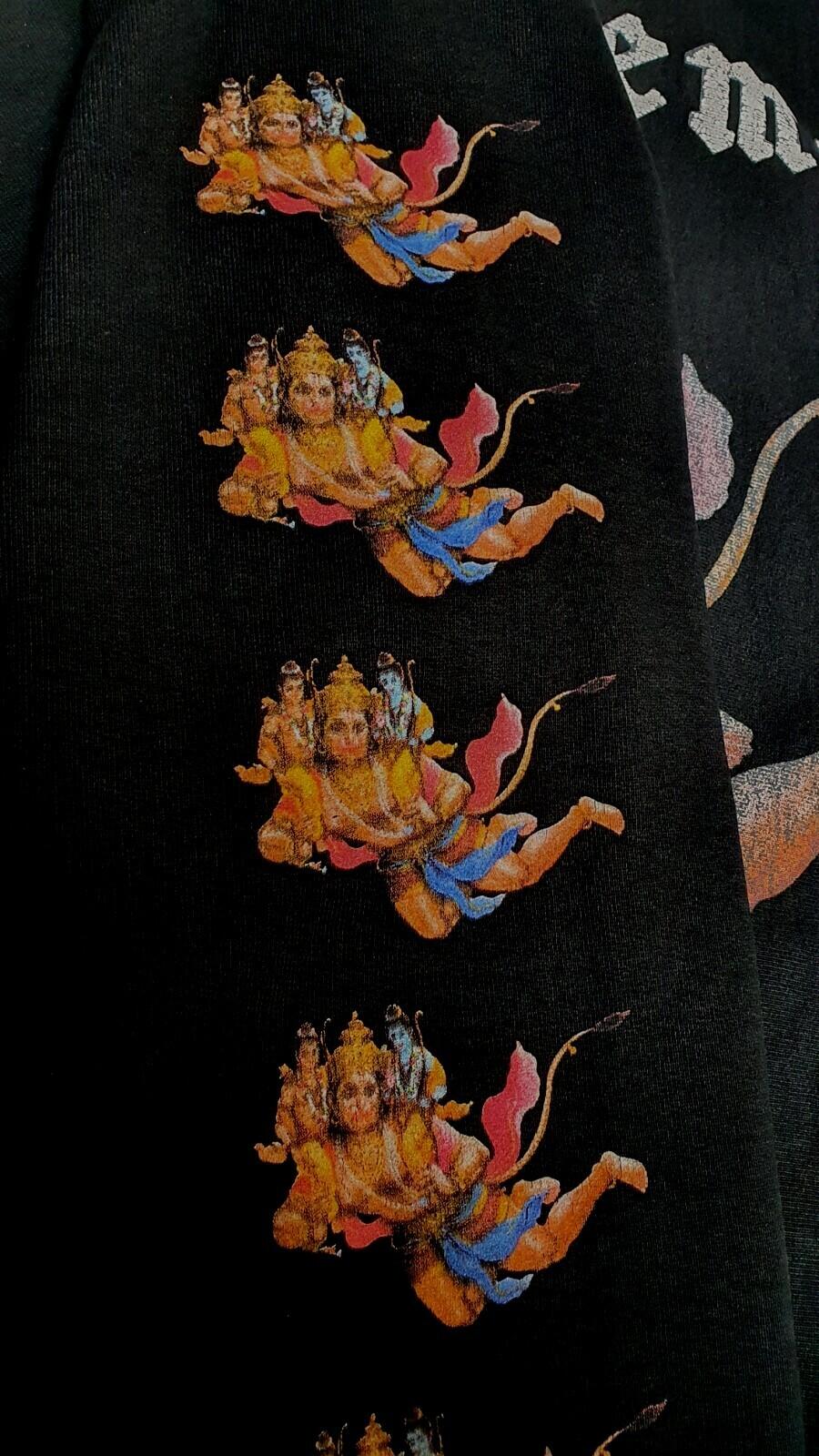 FW13 Supreme Ganesh Hanu Kapuzenpullover Schwarz Größe M