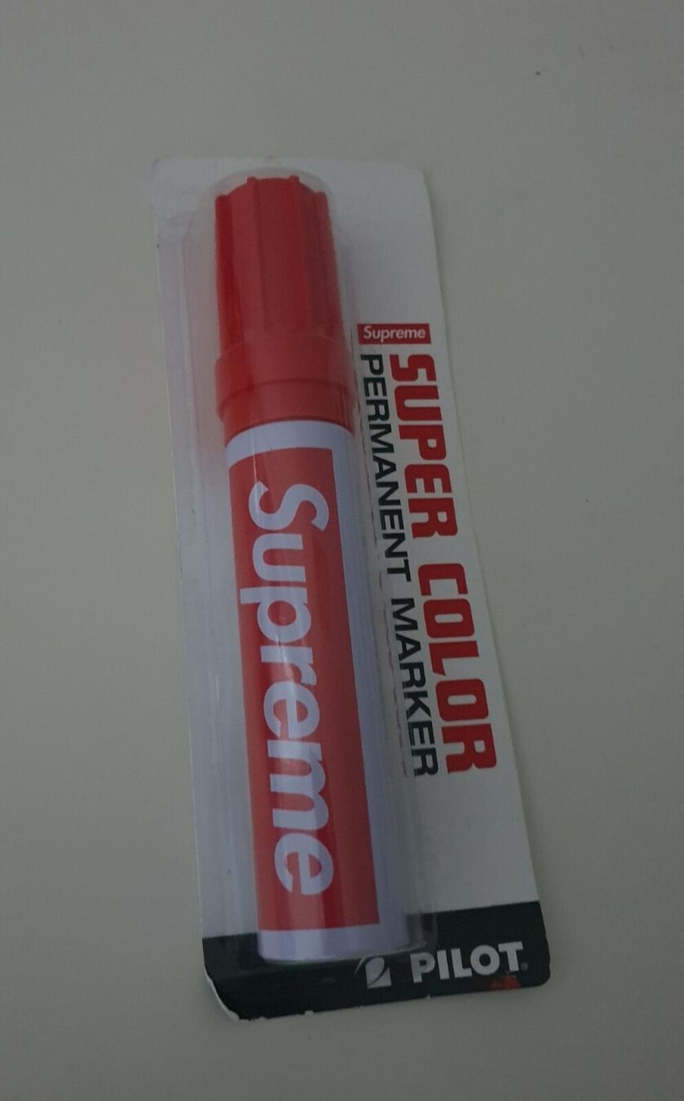 FW18 Supreme Pilot Marker super color permanent marker red New Accessory