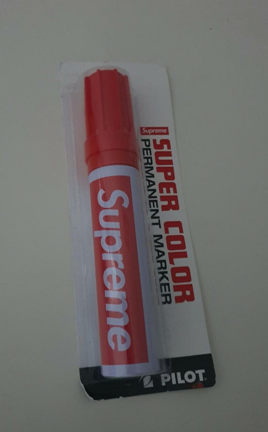 FW18 Supreme Pilot Marker Permanentmarker super color rot Neues Accessoire